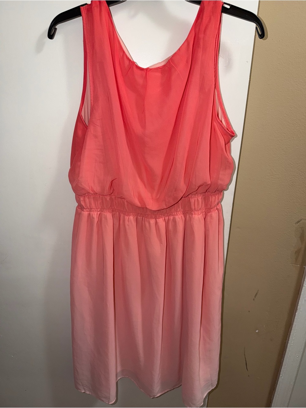 Kim Rogers Pink to Coral Ombre Sleeveless Blouse